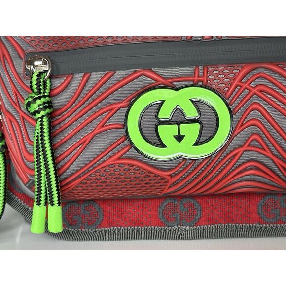 Gucci GG Logo Nylon Belt Bag Multicolor 752102 Size 110 (44) Italy New - Picture 4 of 14